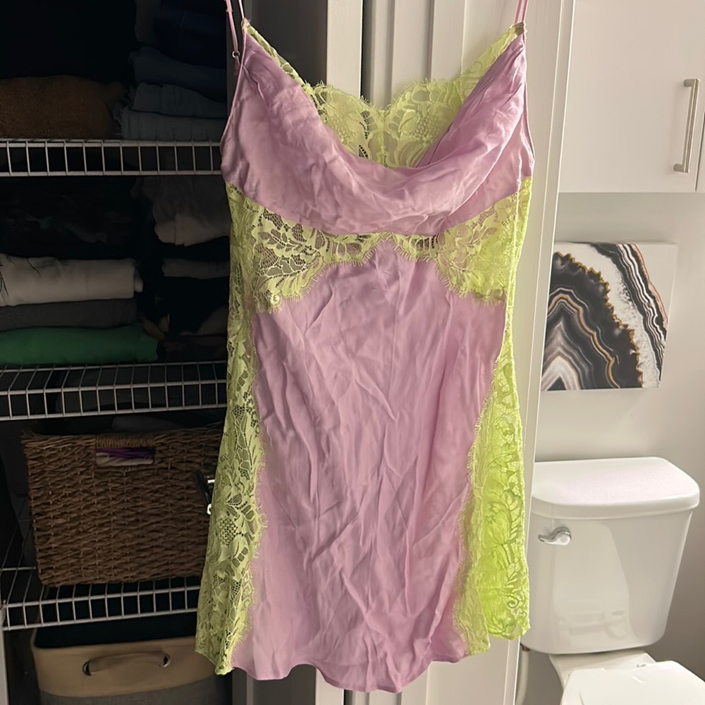 For Love & Lemons Mini Silky Slip Dress!!